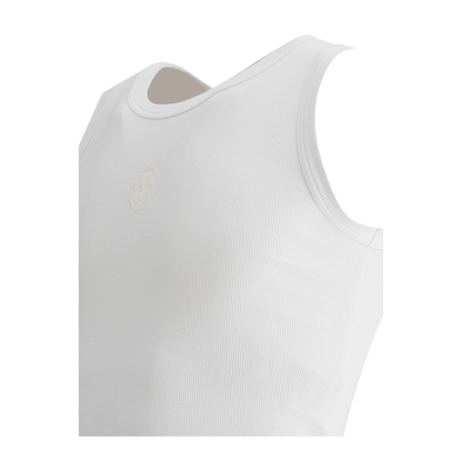 Skull-Embroidered Tank Top