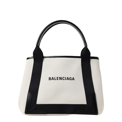 Navy Small Cabas Tote Bag