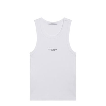 Logo Ribbed Tank Top