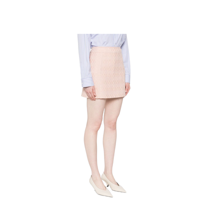 Mini Trapeze Skirt In Pink