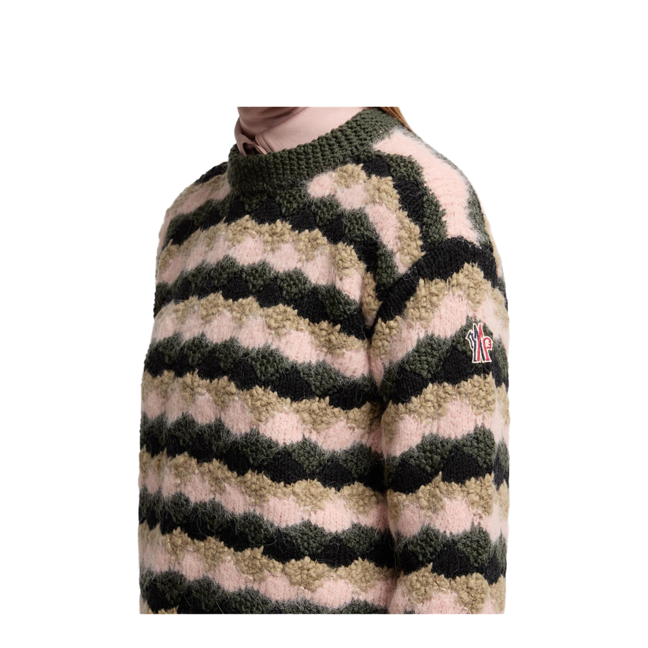Multicolour Wool & Alpaca Blend Striped Jumper