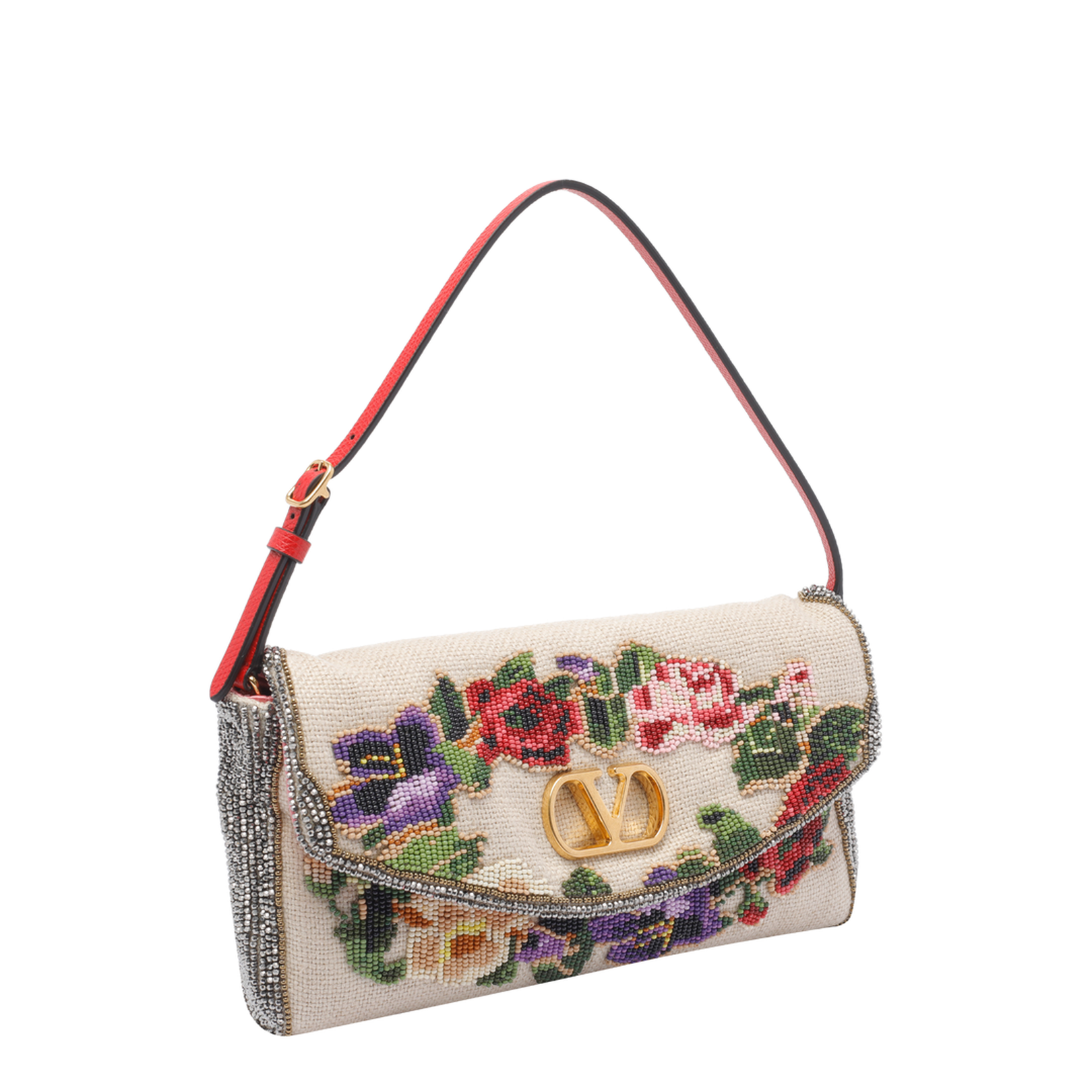 Small Vain Soft Shoulder Bag Embroidered