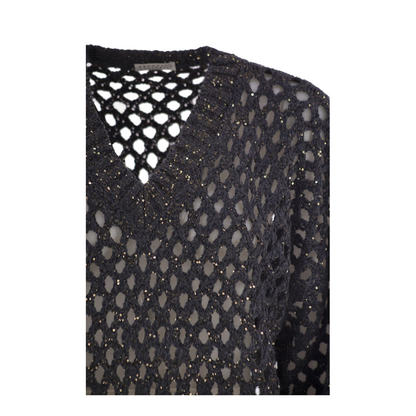Dazzling Net Silk And Linen Jersey