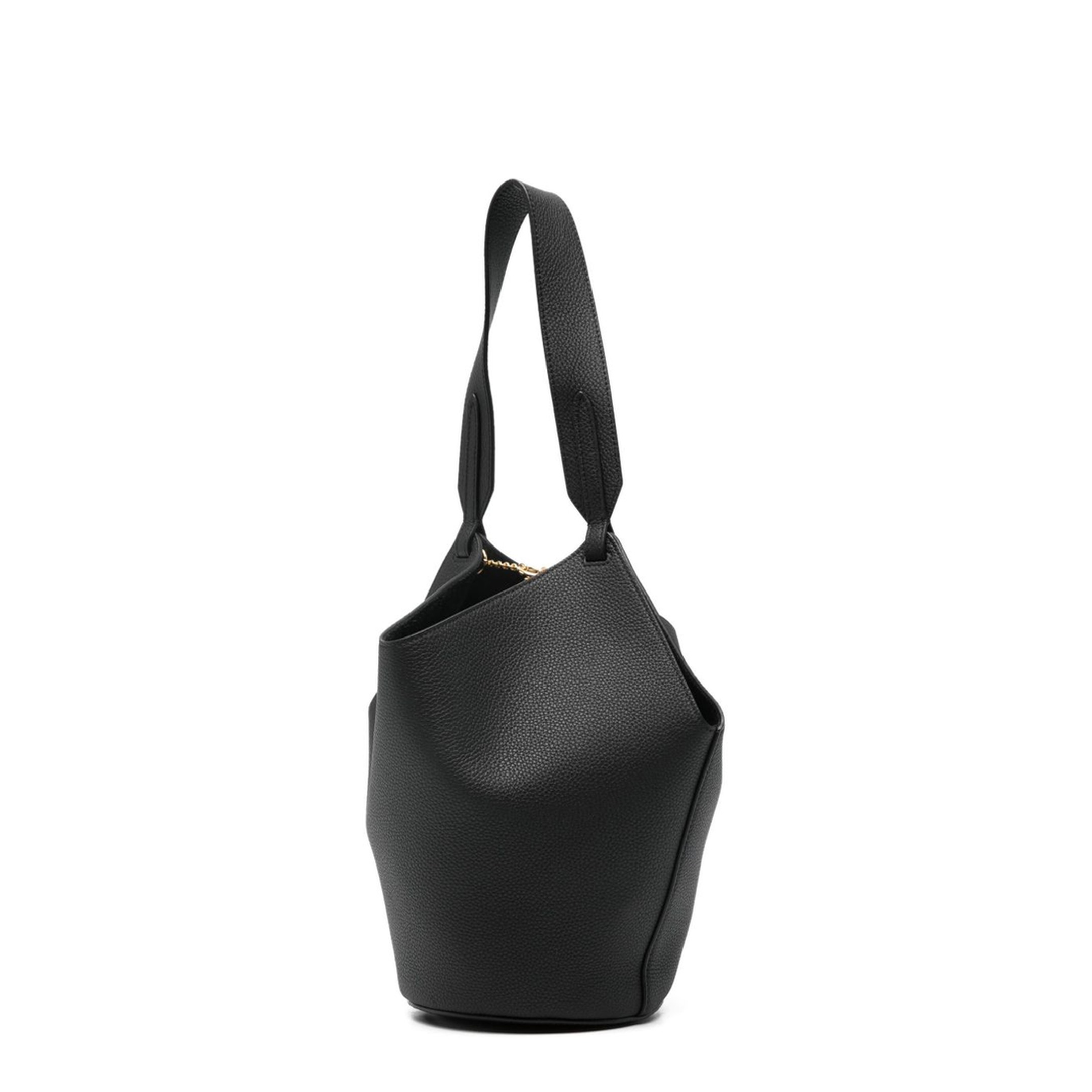 Lotus Mini Leather Bucket Bag