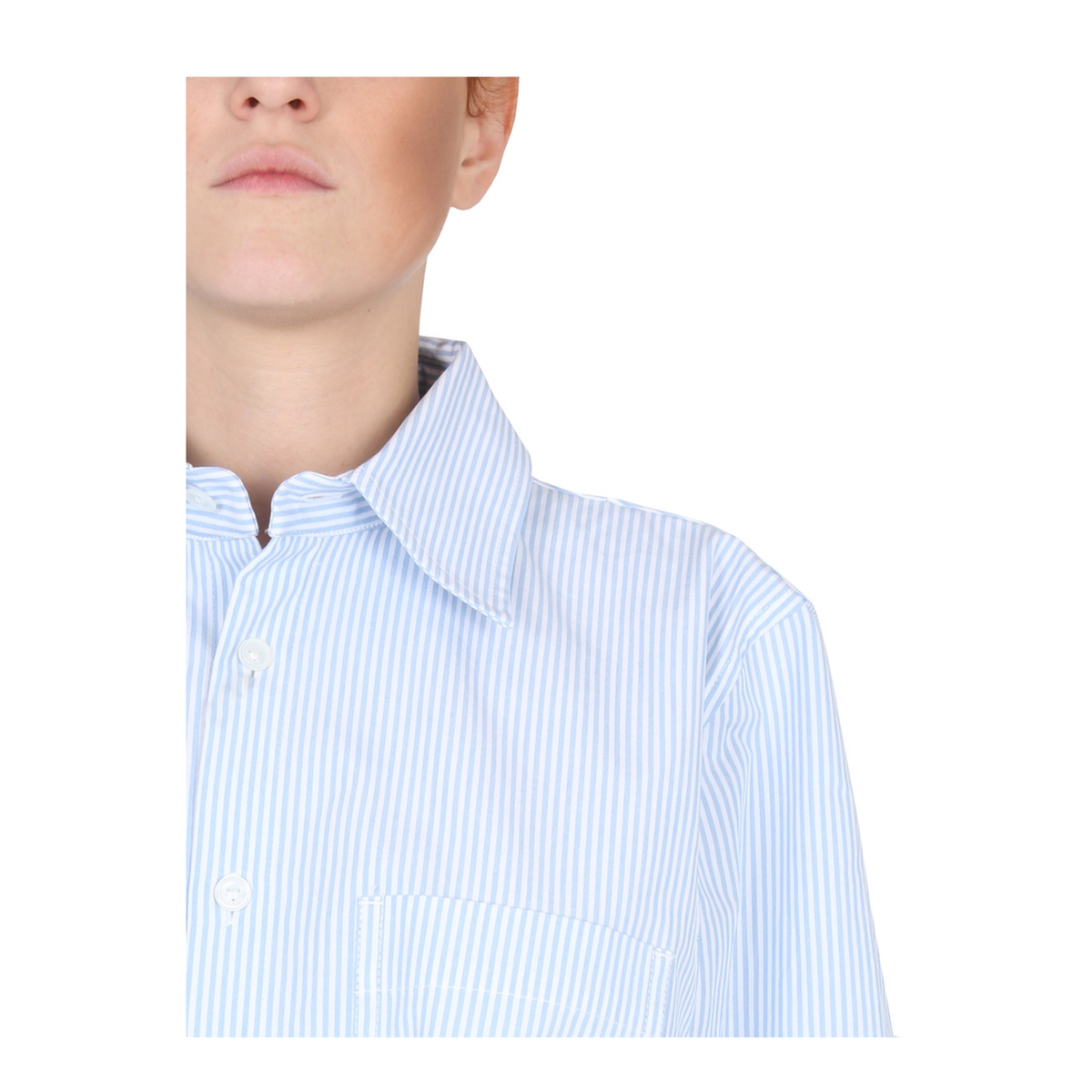 Shirt with Curved Back