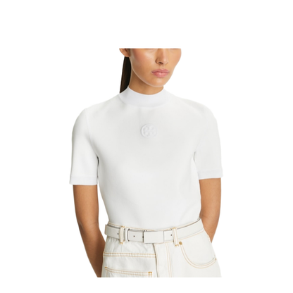 Logo Mock Neck T-Shirt