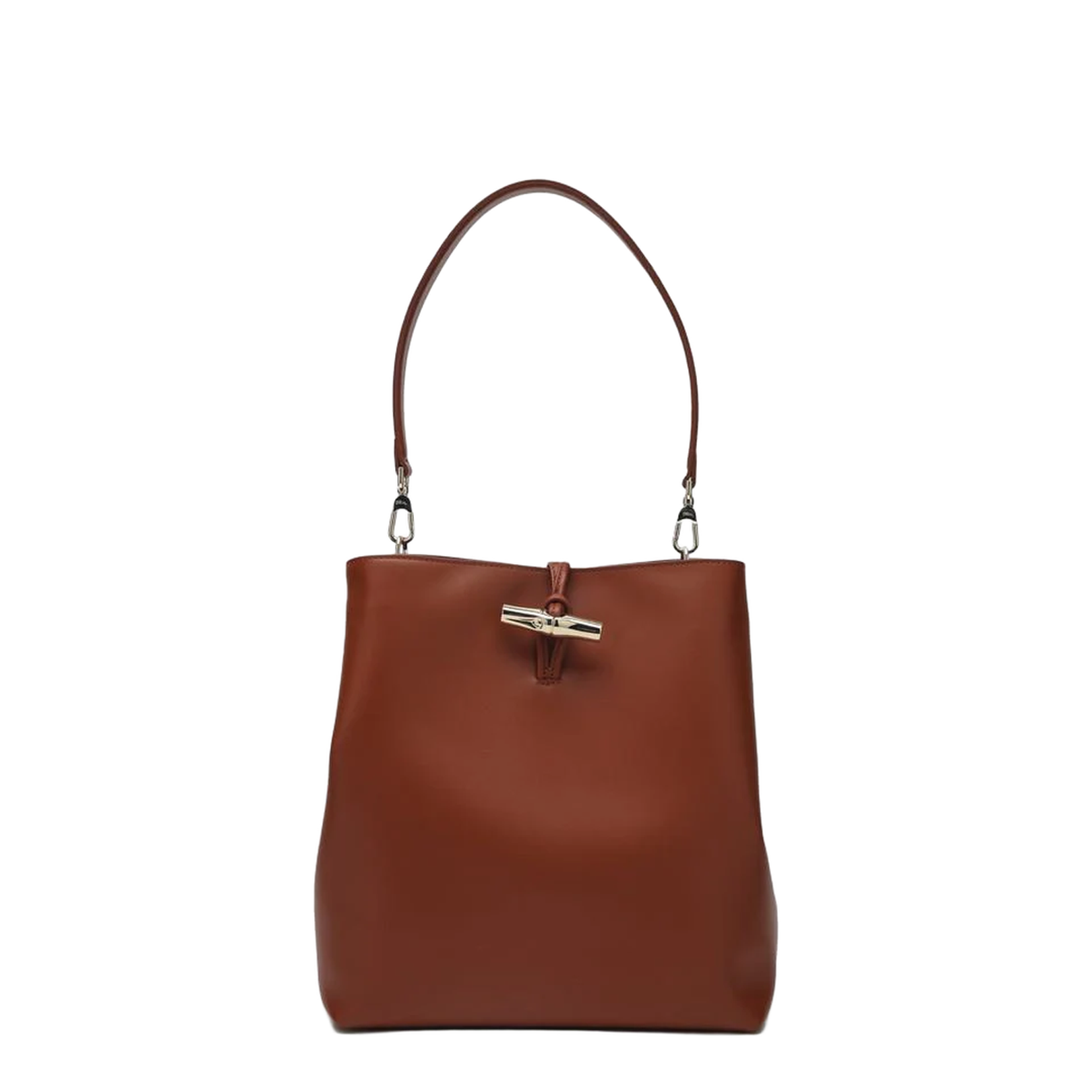 Medium-sized Bag in Bark-Coloured Calfskin Leather