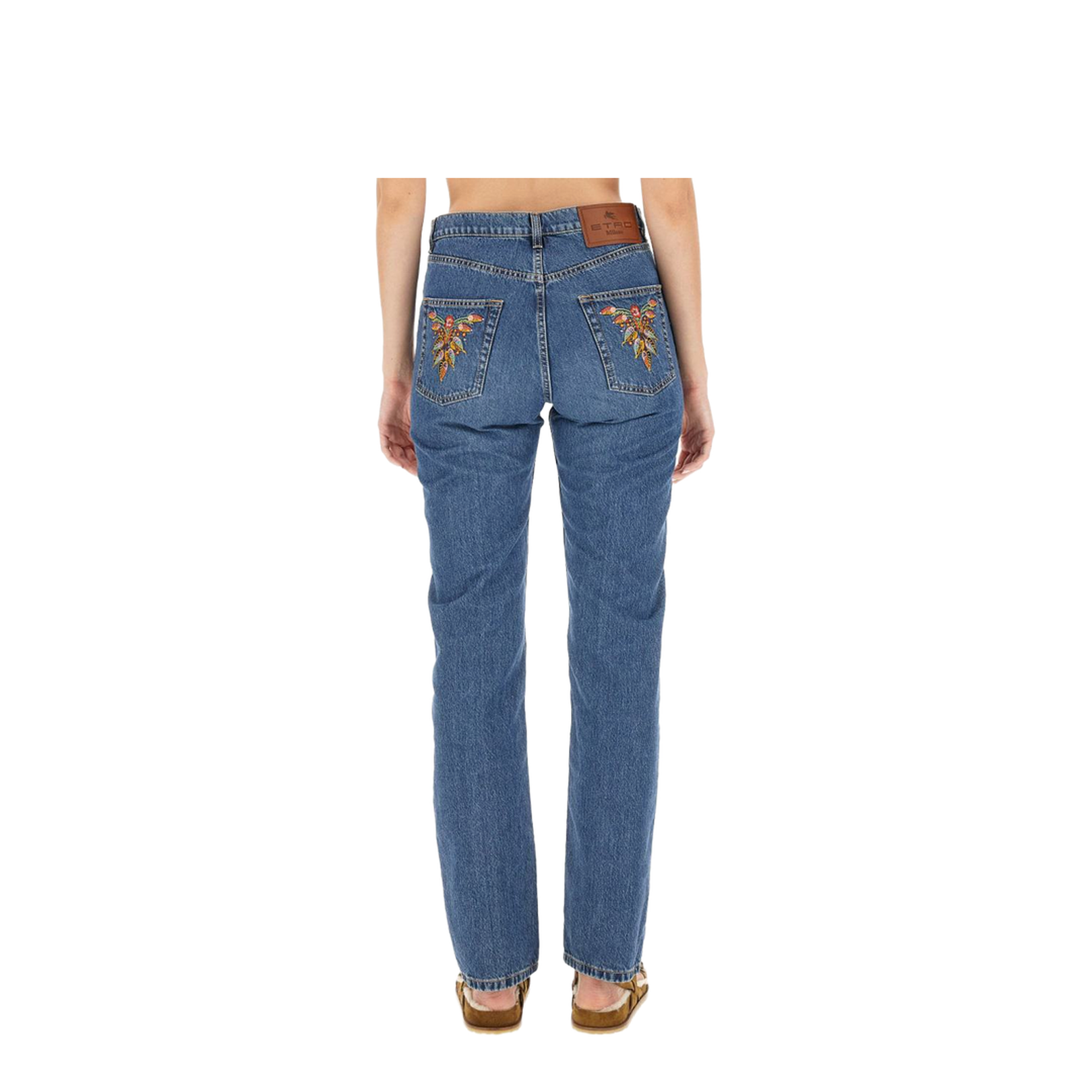 JEANS WITH LOGO EMBROIDERY