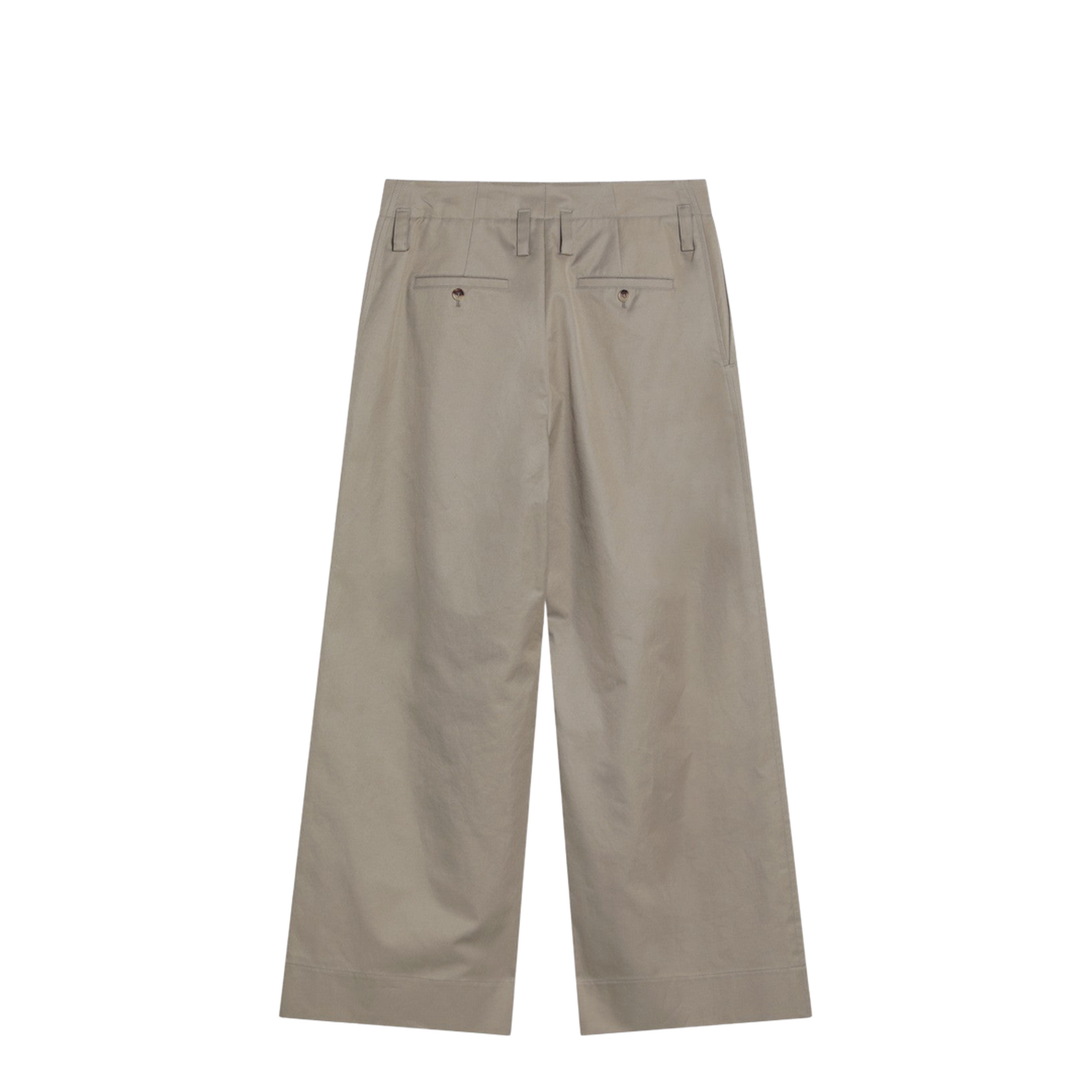 Cotton Trousers with Straight-Leg Cut