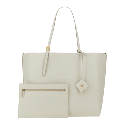 White Leather Large Himmel Shopping Bag