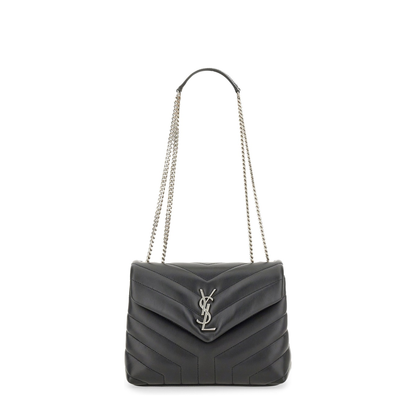 Loulou Small Leather Shoulder Bags - Black