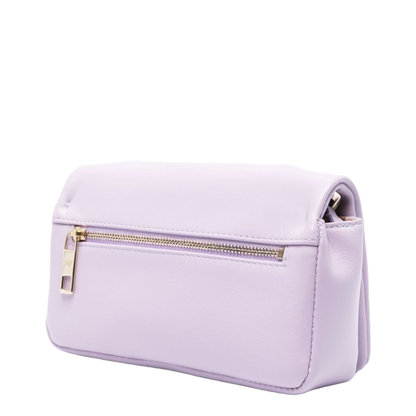 Purple Calf Leather Shoulder Bag