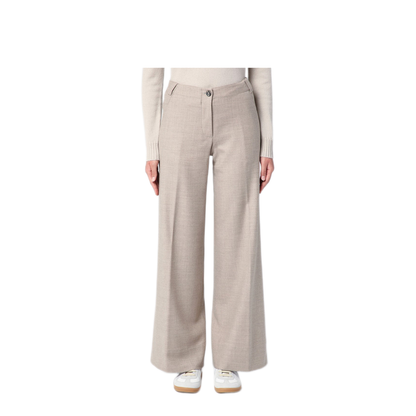 MAYFEYR - Quelledue - Grey M Lange Wool Trousers - 10519485
