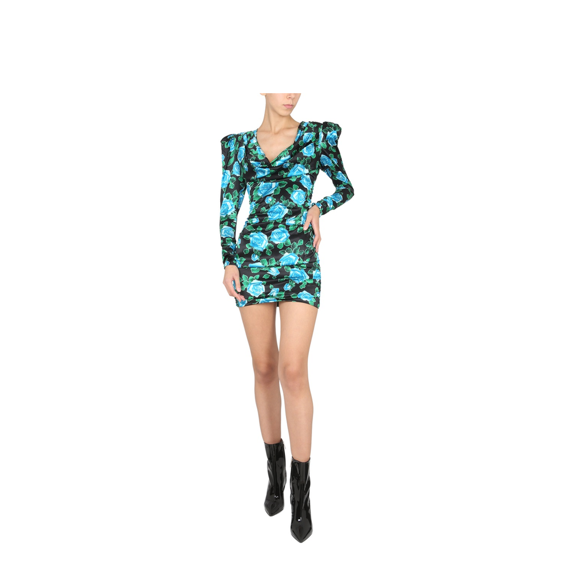 MAYFEYR - Alessandra Rich - Mini Satin Dress - FAB3078F3718900