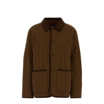 MAYFEYR - A.P.C. - Brown Stretch Nylon Leone Jacket - PAAGAM32007CAA