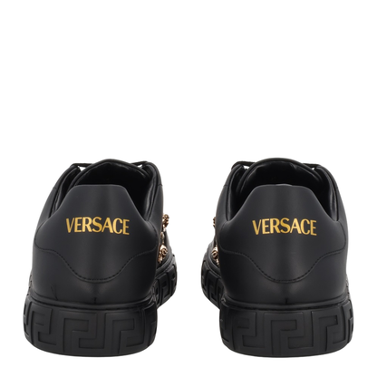 Black Leather Sneakers