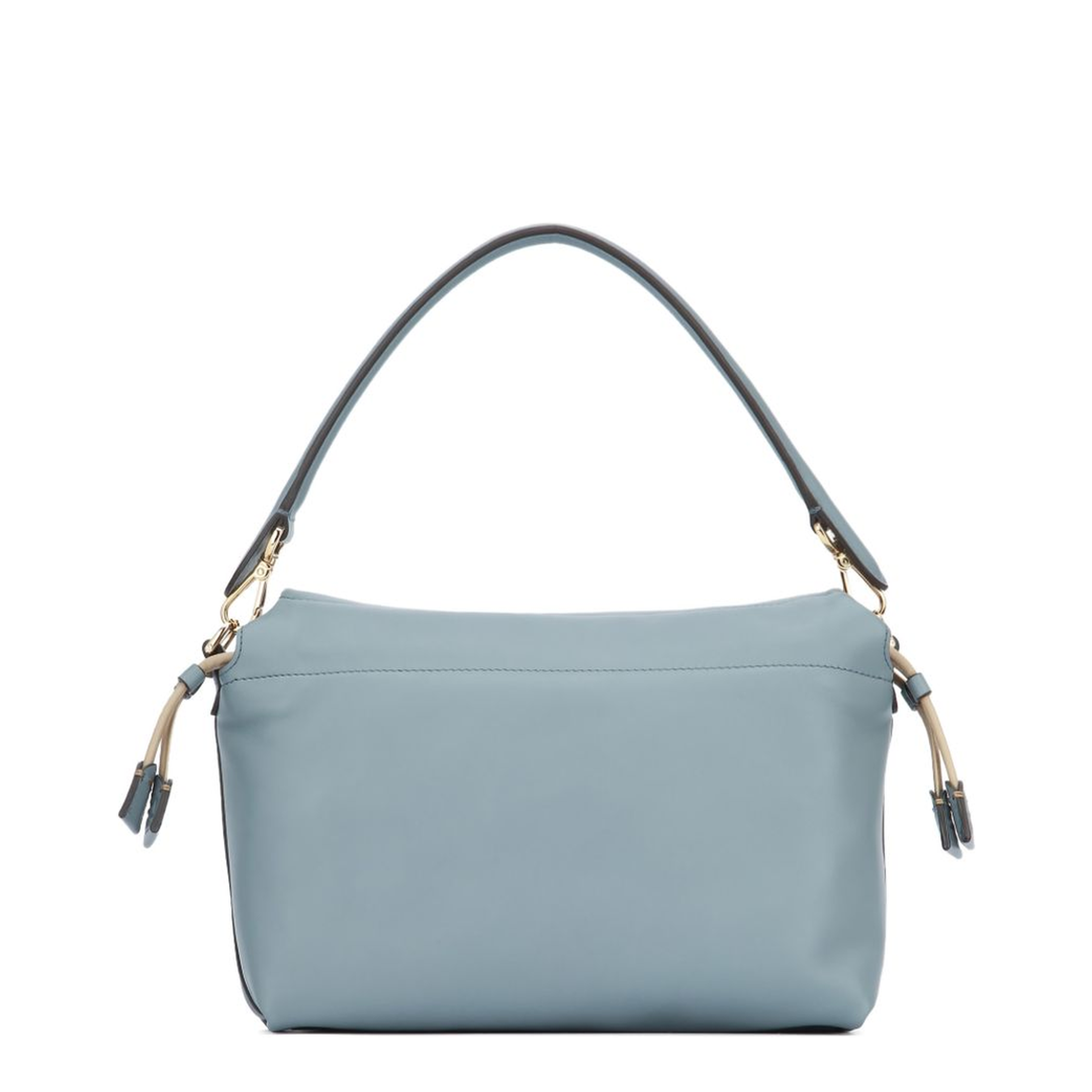 Mamma Baguette Medium Leather Shoulder Bag - Light Blue