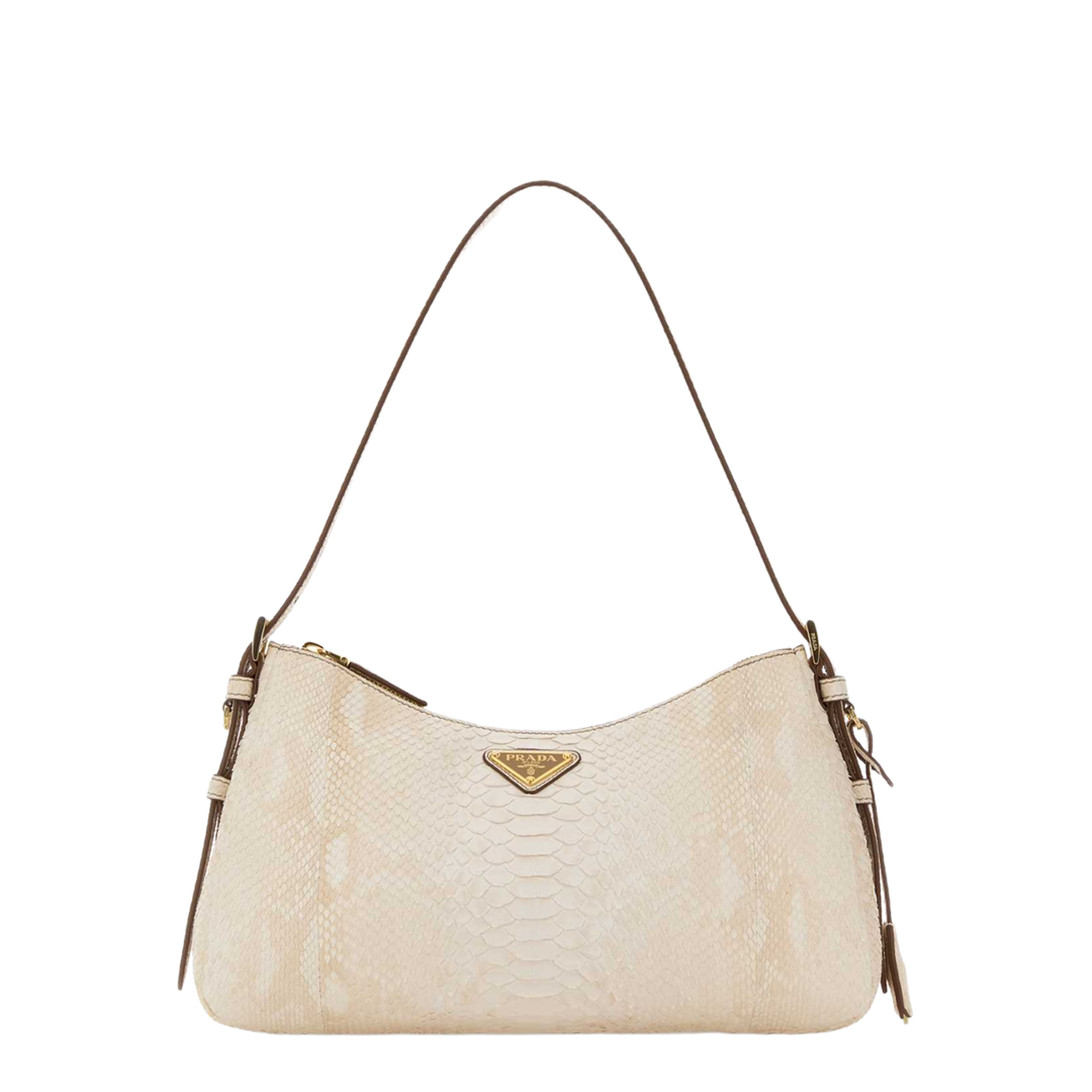 Ivory Leather Aimée Shoulder Bag