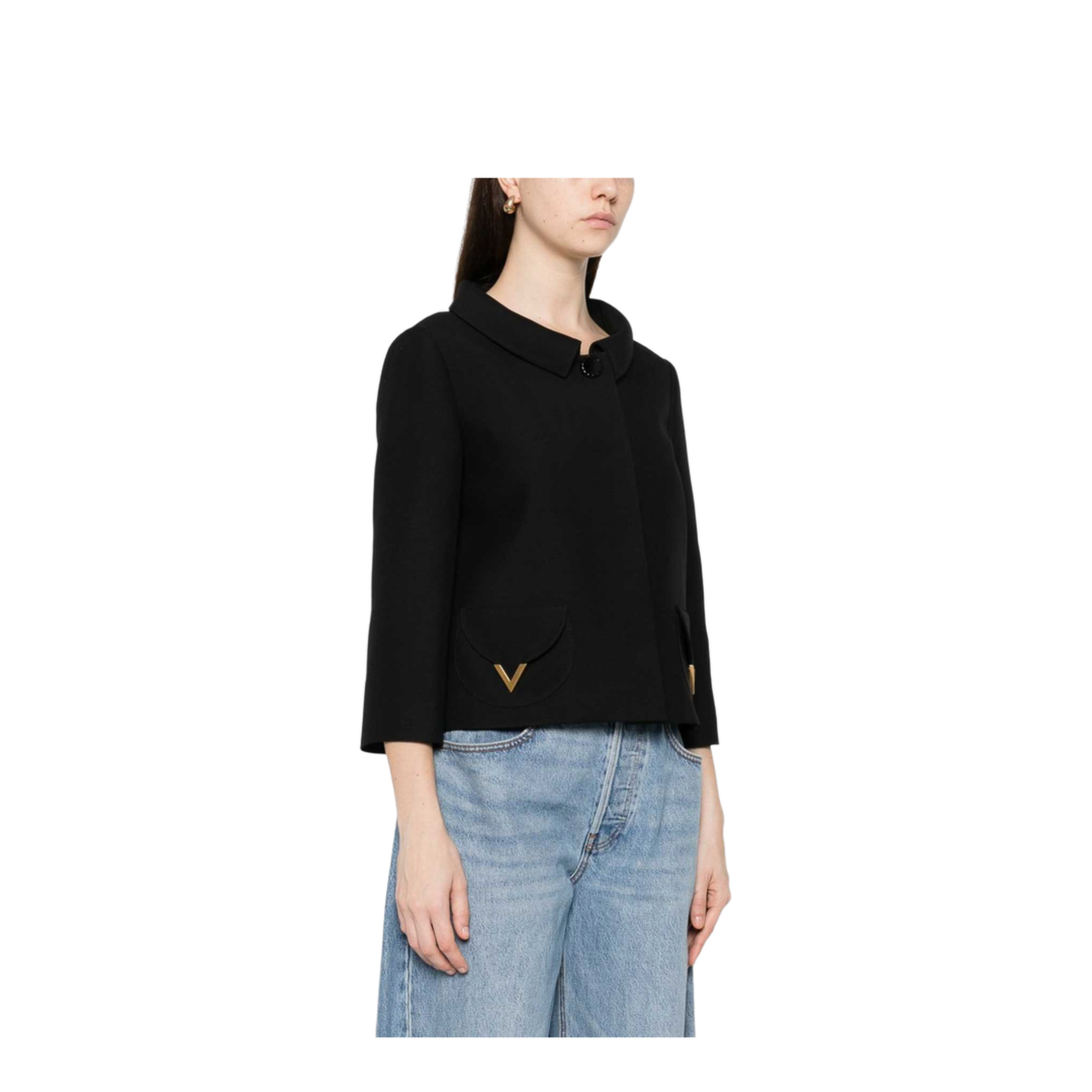 Vlogo Signature Wool And Silk Jacket