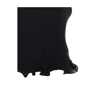 MAYFEYR - Fendi - High Neck Fitted Sleeveless Top With Ruffles - FS9740AVFE