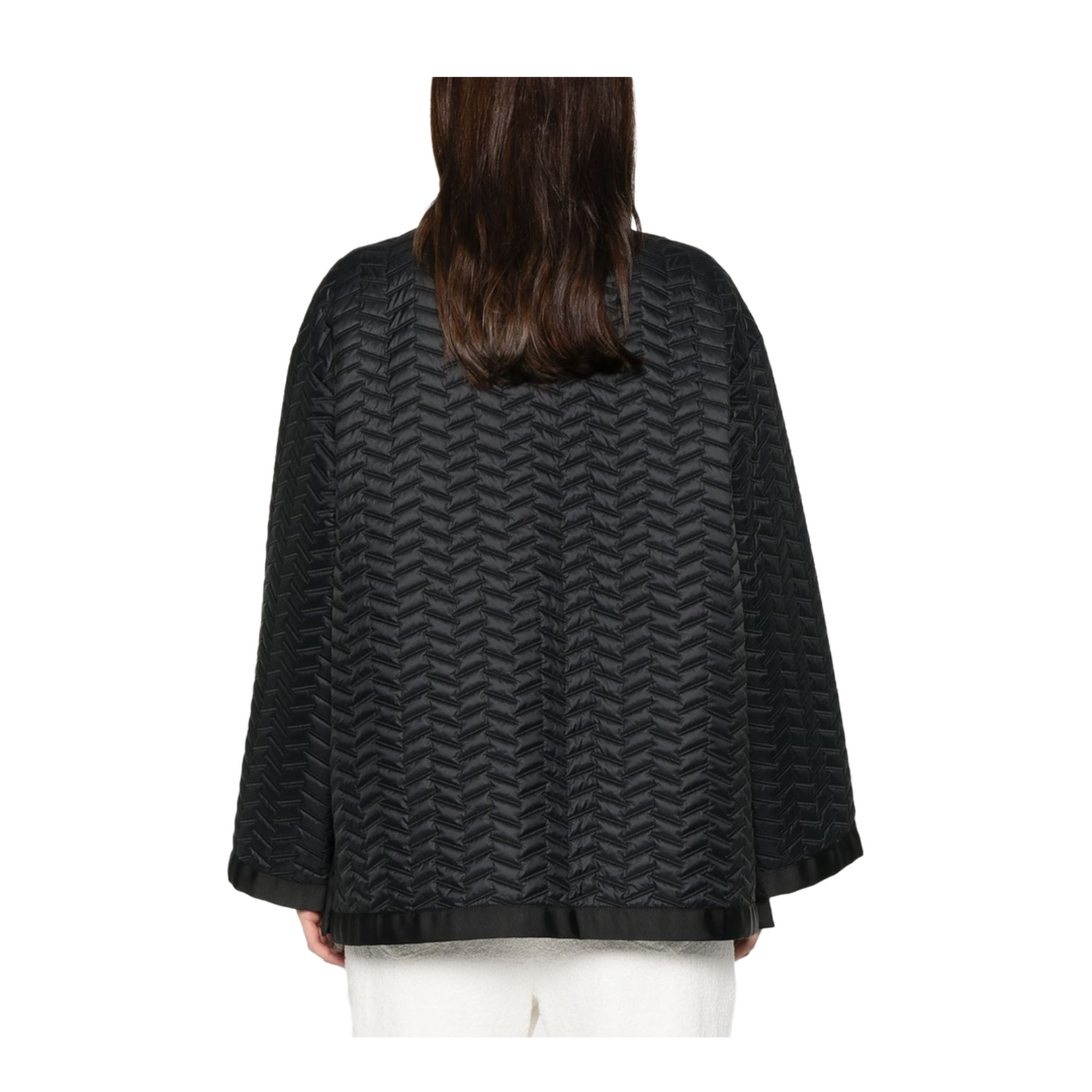 Black Front Two-Way Zip Jacket