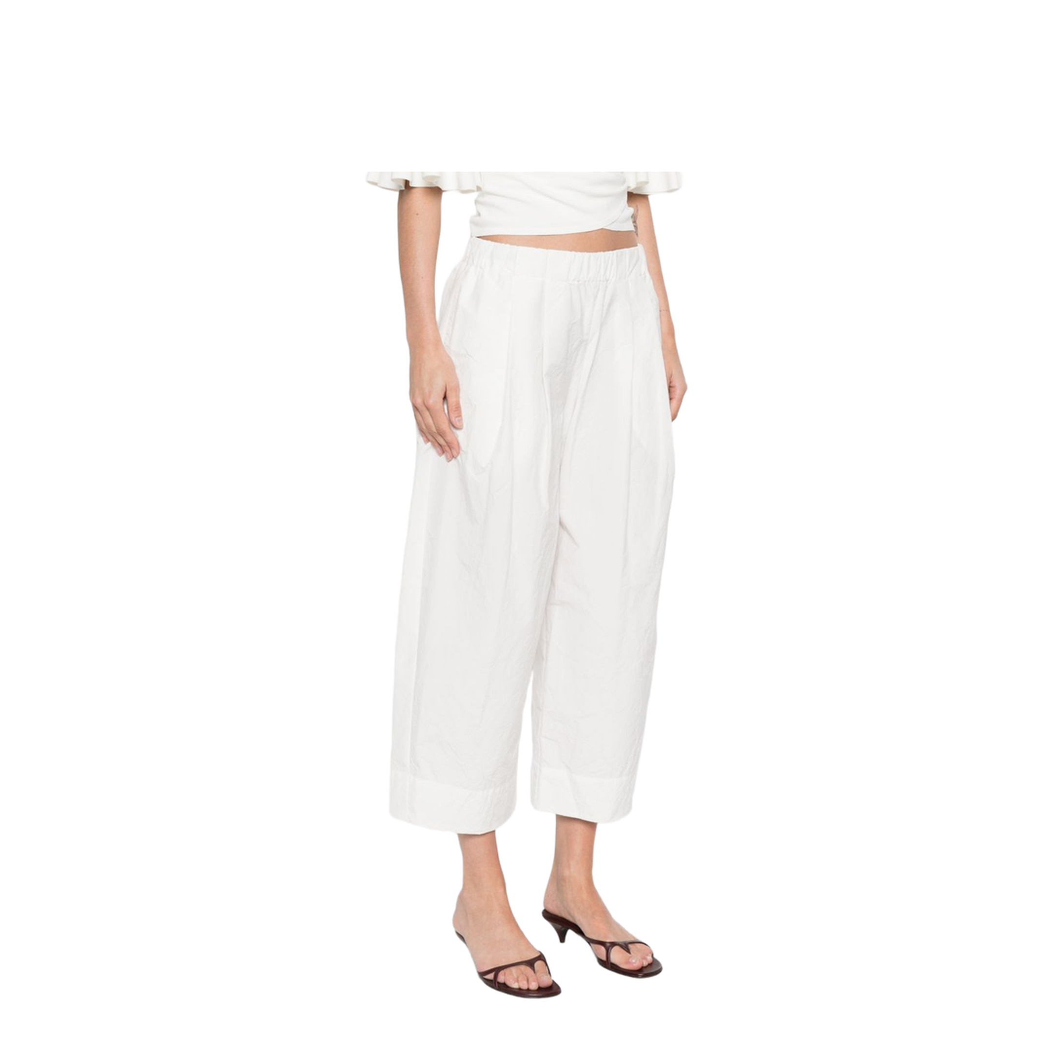MAYFEYR - Apuntob - Trousers White - P1979TS940MERINGA