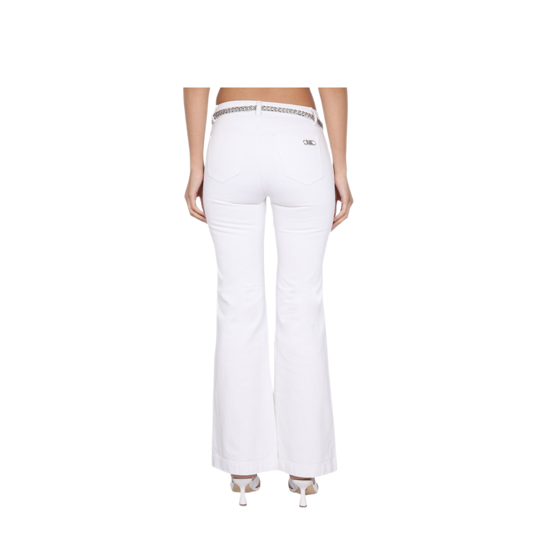 MAYFEYR - MICHAEL BY MICHAEL KORS - Pants With Logo Belt - MS3904180V117OPTICWHITE