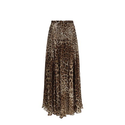 MAYFEYR - Dolce & Gabbana - Leopard-Print Chiffon Skirt - F4DC8TFS1AR
