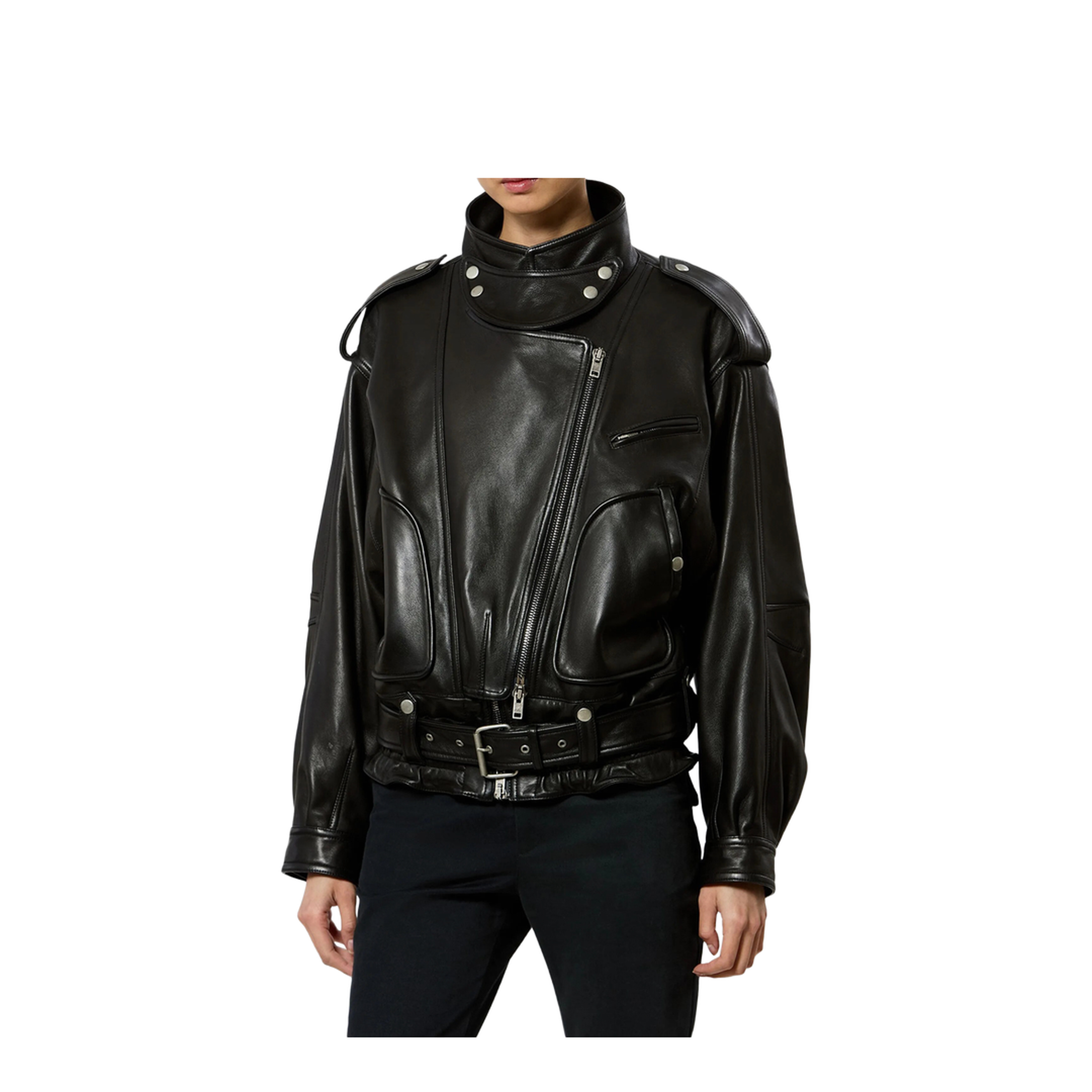 MAYFEYR - Isabel Marant - Farza Leather Jacket - VE0744FAD3B04I