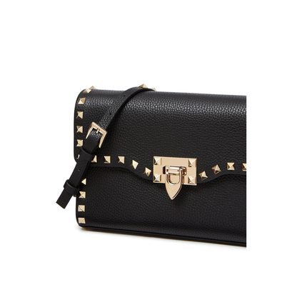 MAYFEYR - Valentino - Rockstud Small Garnet Calfskin Crossbody Bag - WB0181VSF