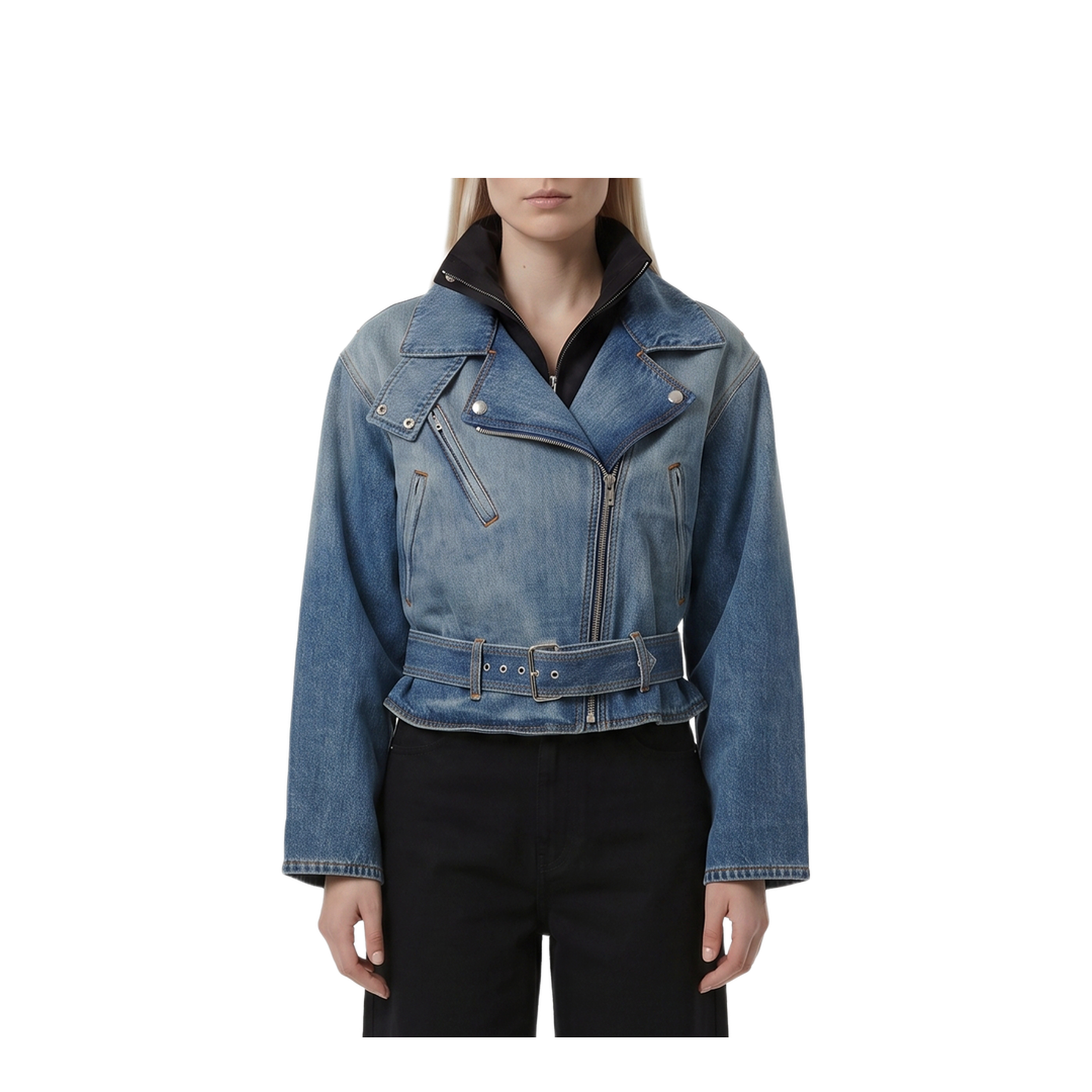 Alaia Reverse Denim Jacket – MAYFEYR