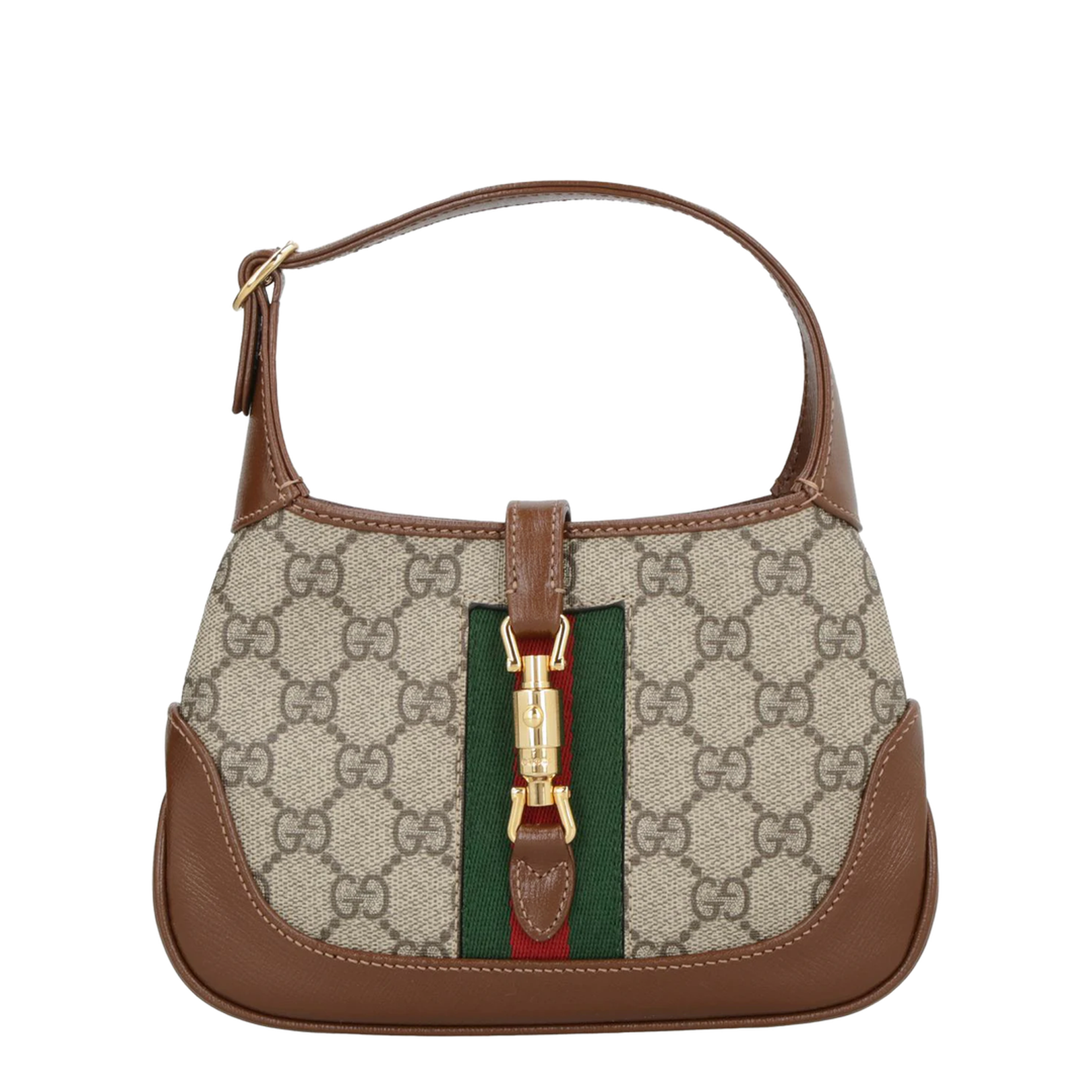 Ophidia Mini Canvas Shoulder Bag - Brown
