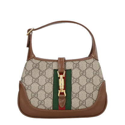 Ophidia Mini Canvas Shoulder Bag - Brown