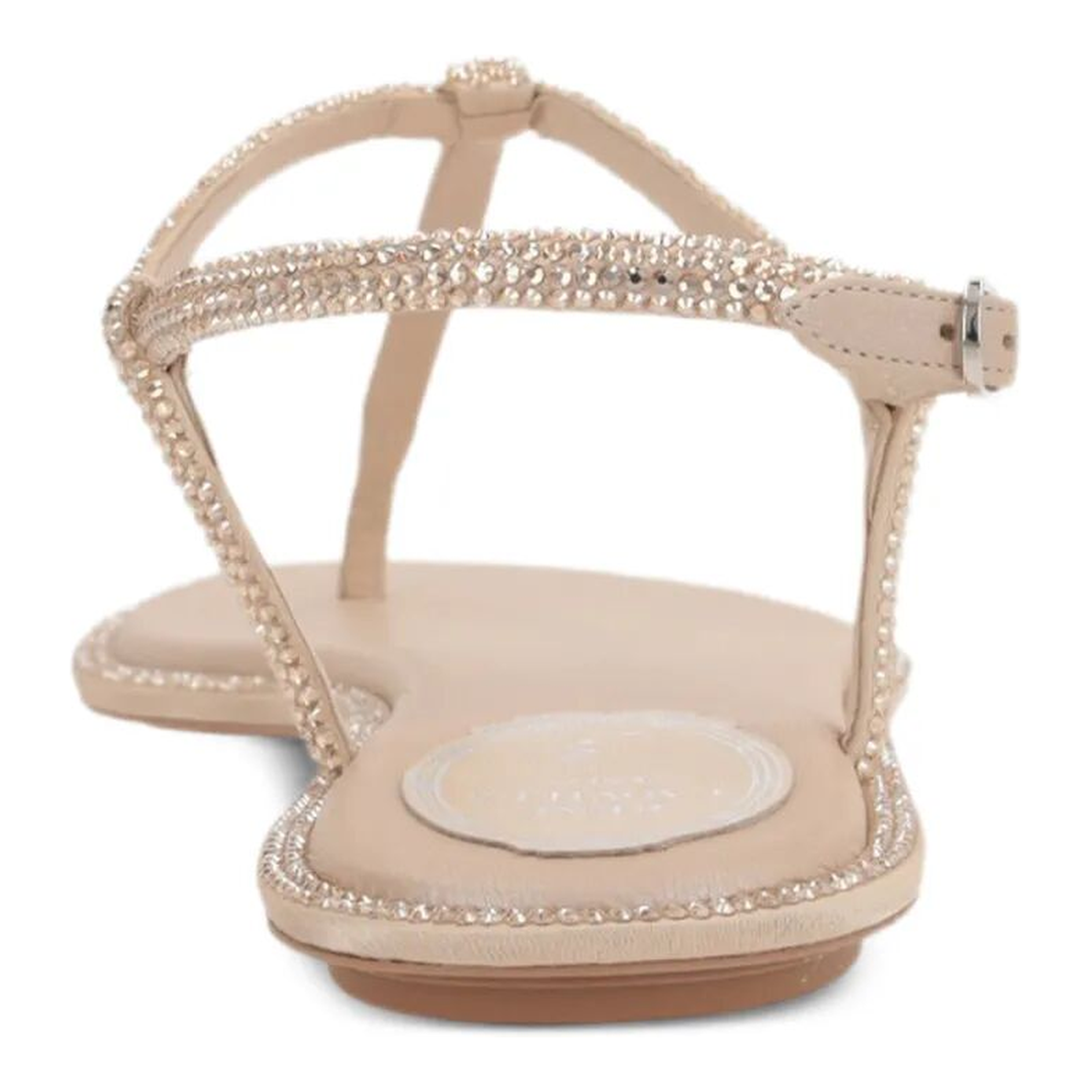 MAYFEYR - Rene Caovilla - Diana 10 Crystal Flat Sandals - C11574010R001V104BEIGEG