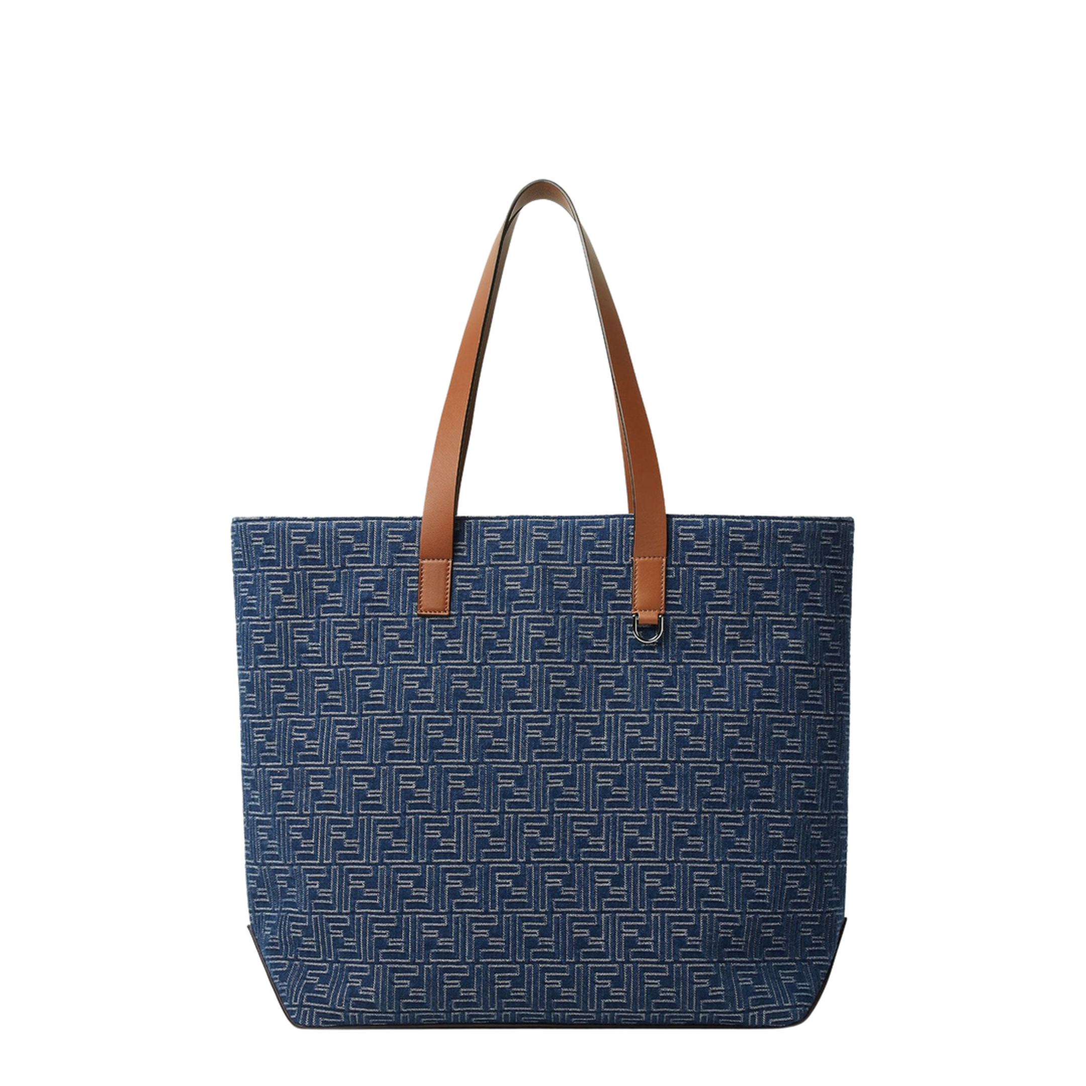 FF Medium Canvas Tote Bags - Navy Blue