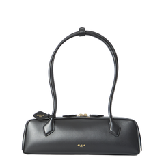 Le Teckel Medium Nubuk Shoulder Bag - Brown/Gold