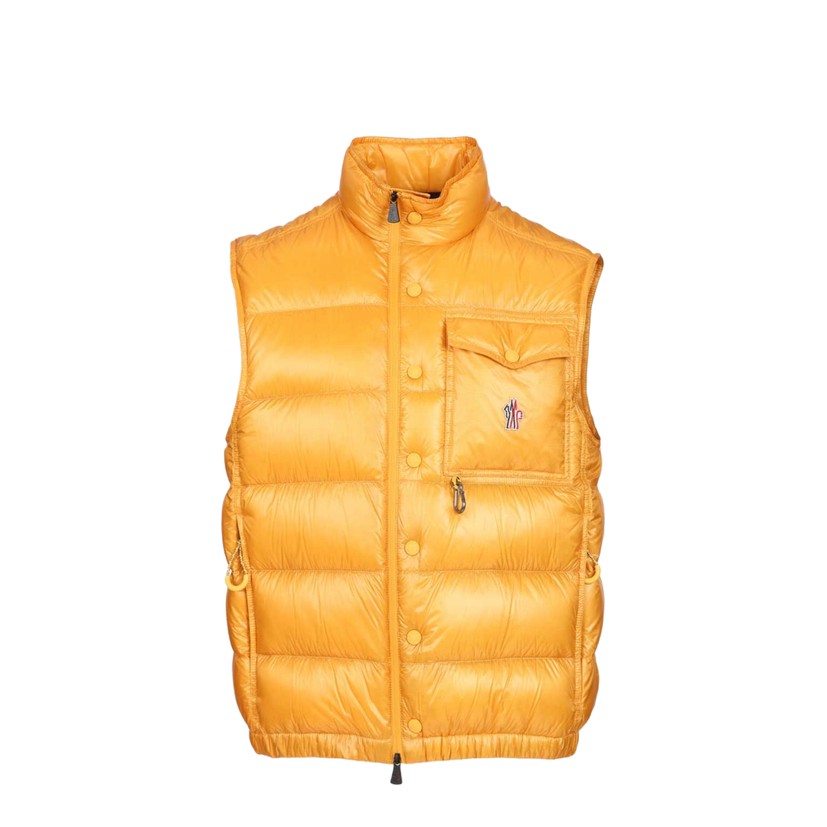 Yellow Nylon Sleeveless Uychi Down Jacket