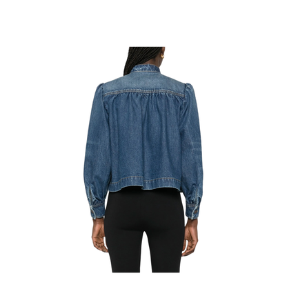 MAYFEYR - Chloè - High-Neck Gathered Denim Jacket - CH26SDV09258