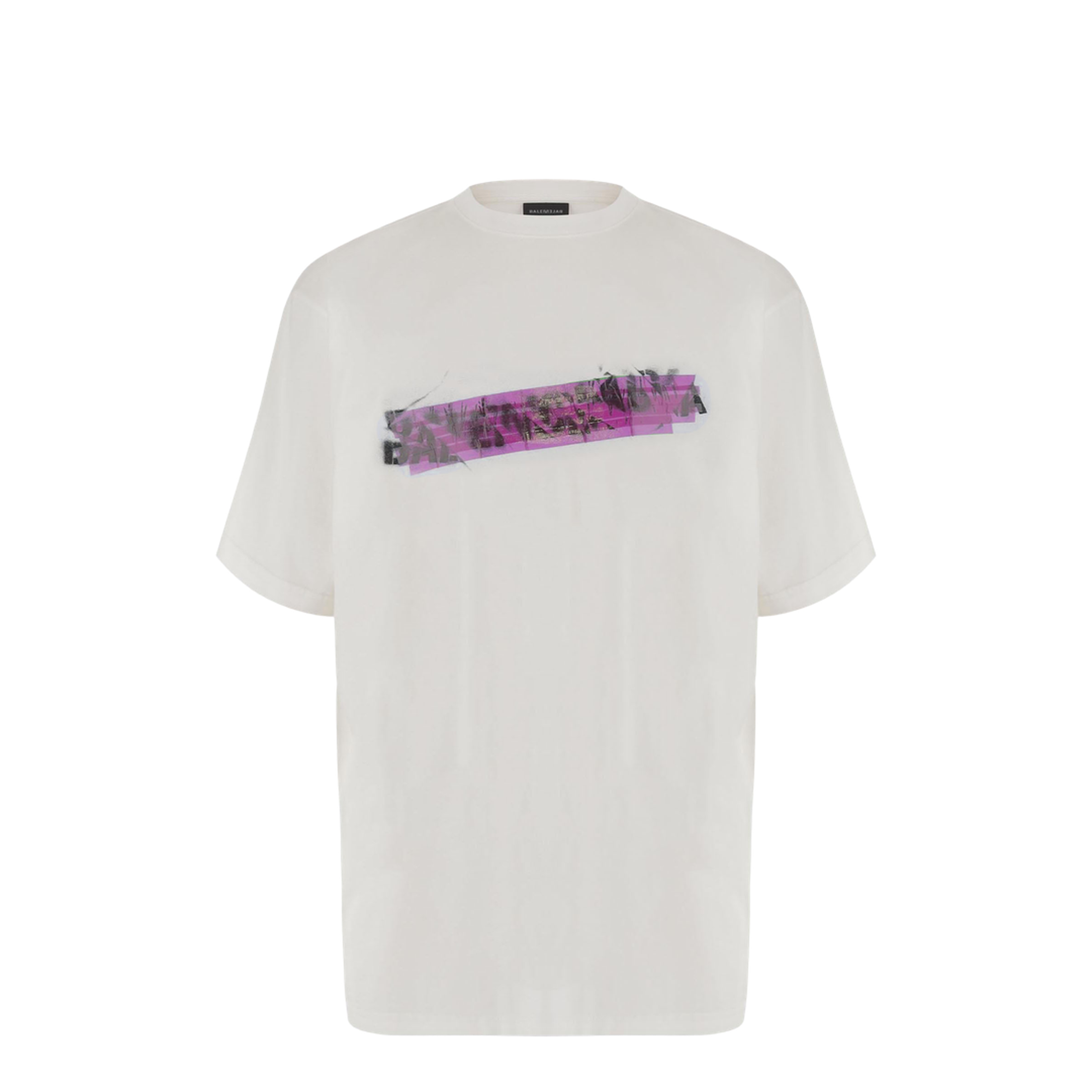 MAYFEYR - Balenciaga - Spray Chopped Back T-Shirt White - 871744TUVI69000
