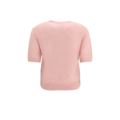 MAYFEYR - Ganni - Alpaca Graphic Knit T Shirt - A1070093868