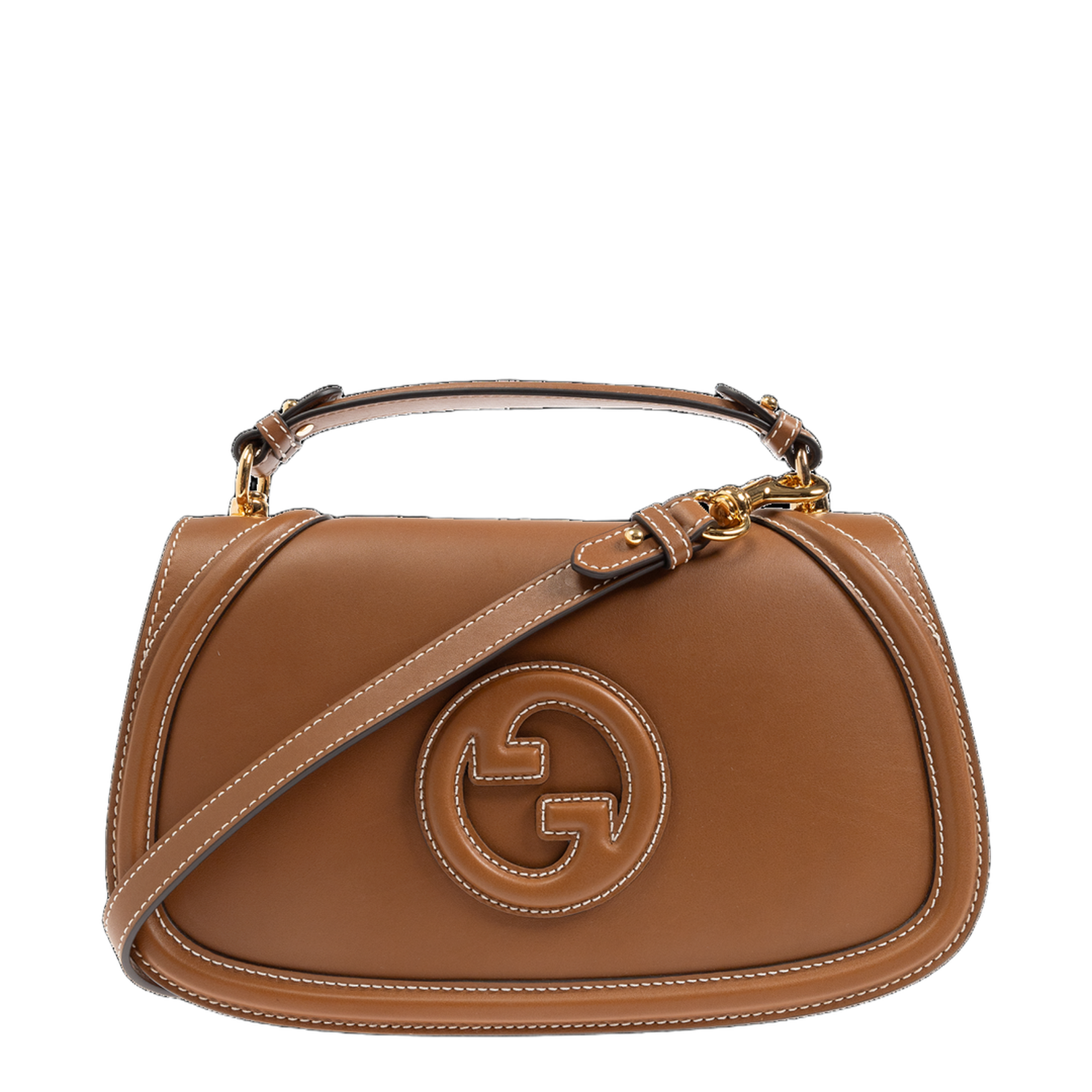 Camel Leather Medium Blondie Handbag