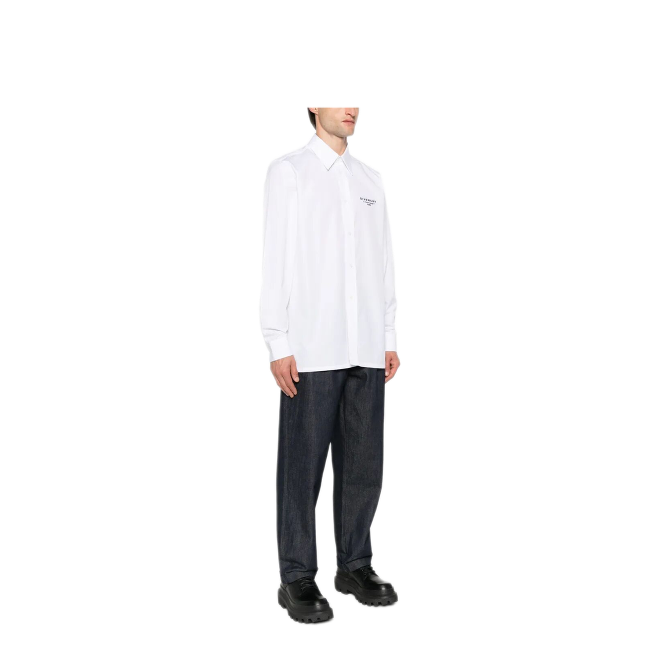 MAYFEYR - Givenchy - Classic Fit Shirt With Logo Print - BM616M14M6100