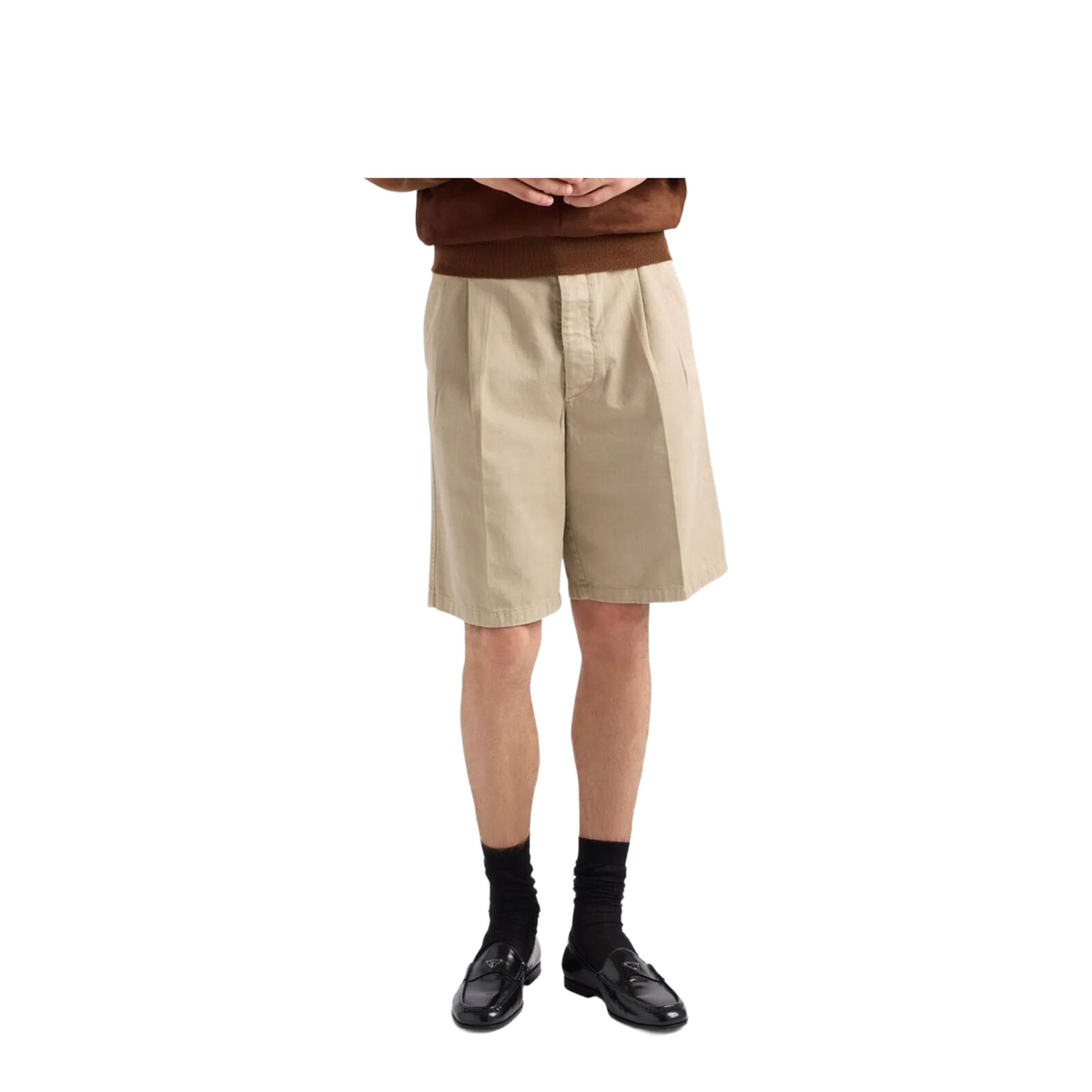 MAYFEYR - Prada - Vintage-Effect Cotton Bermudas - SPH343SOOO16FT