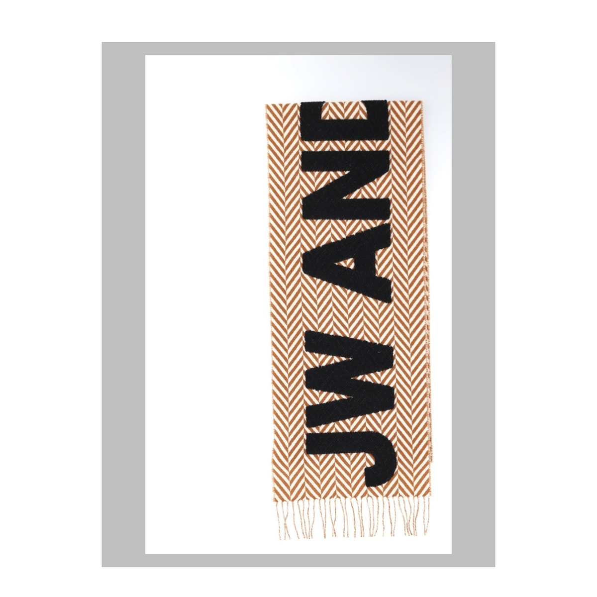 MAYFEYR - JW ANDERSON - Scarf With Logo And Houndstooth Pattern - SA0011FA0501671