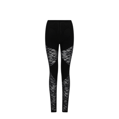 MAYFEYR - NINA RICCI - Patchwork Leggings With Lace Inserts - 26PJPA033VI0550U9000