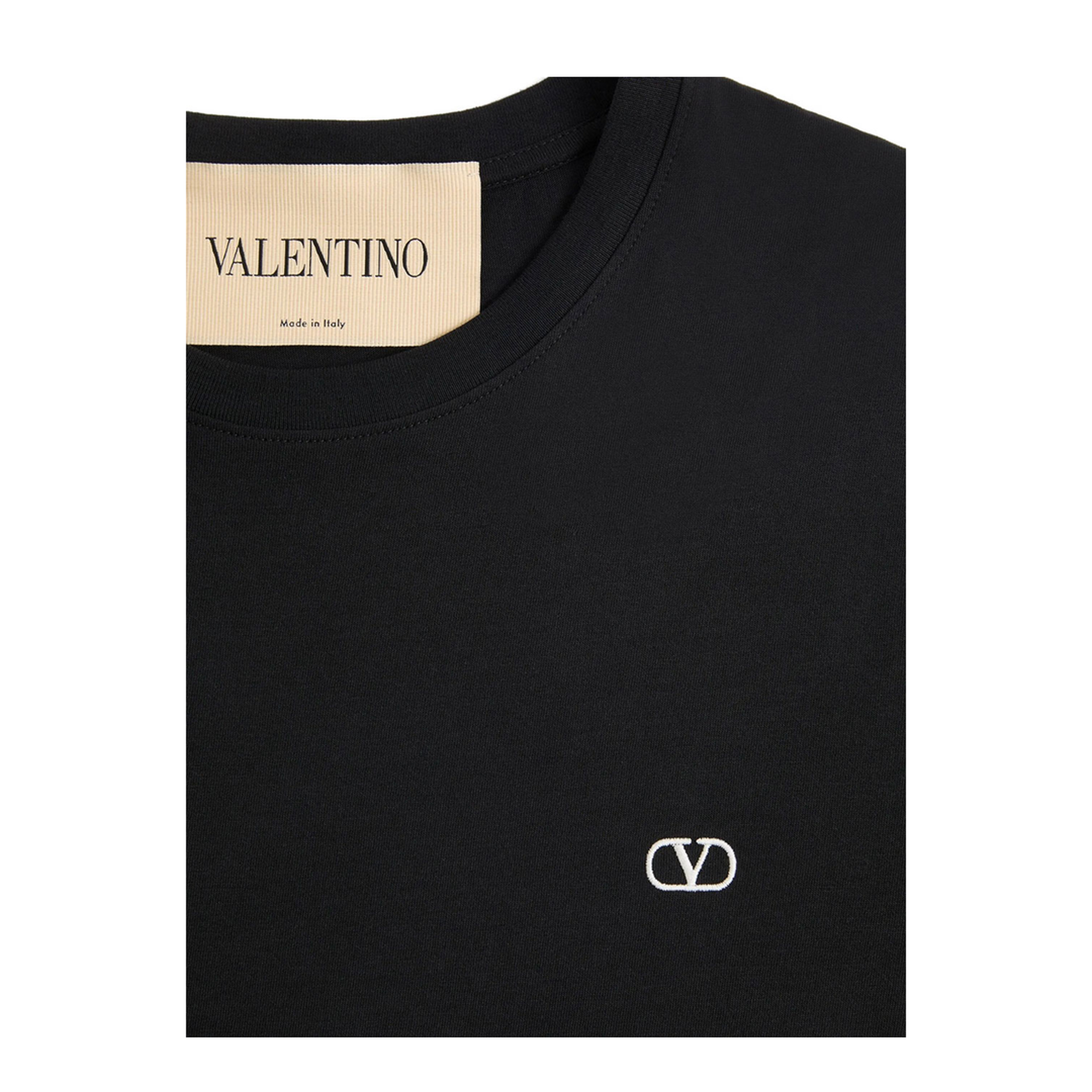 MAYFEYR - Valentino - Cotton T-Shirt With Vlogo Embroidery - VMG10VBMM