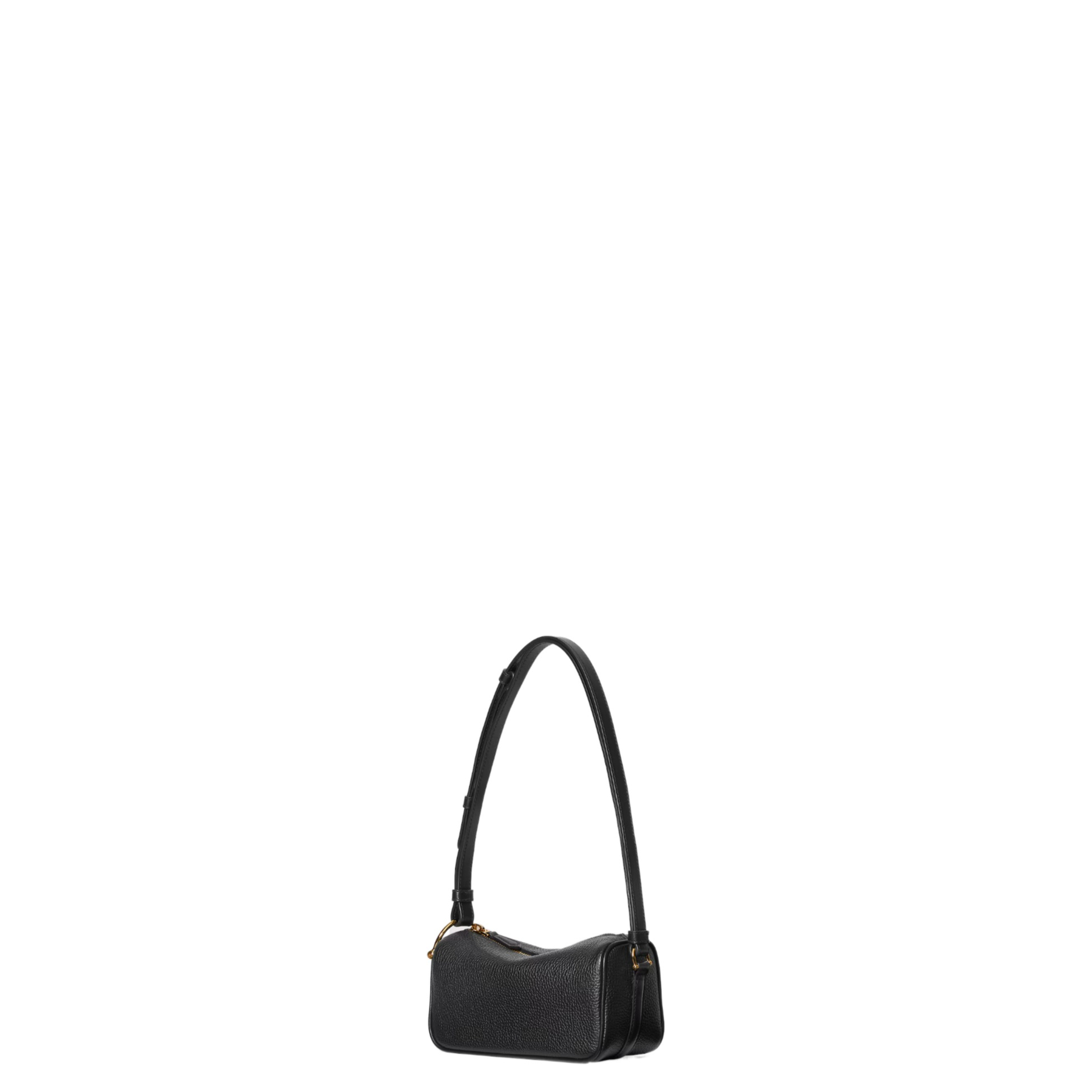 Half Horsebit Mini Bag in Black Leather