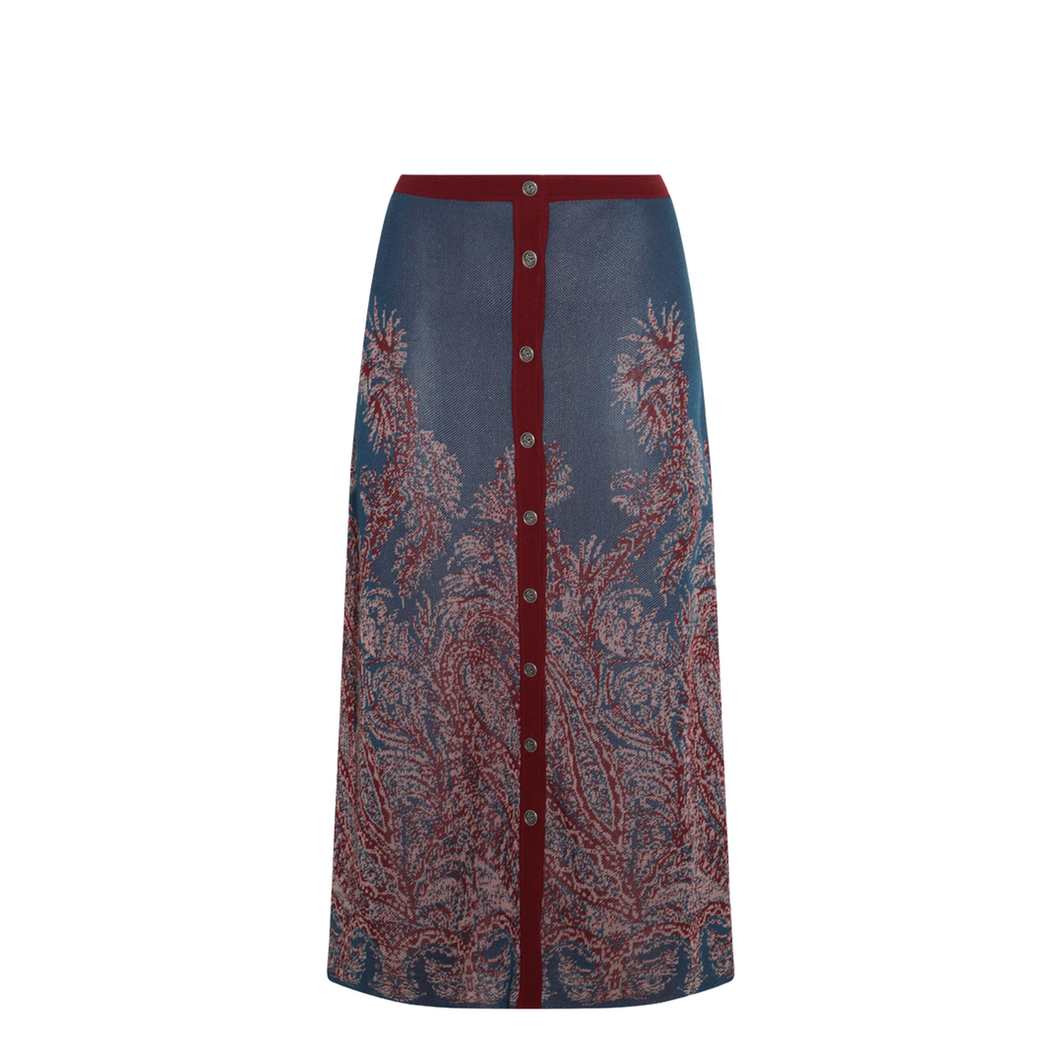 Floral Paisley Jacquard Skirt