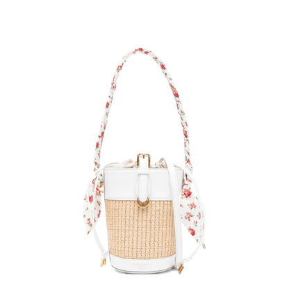 Capri Raffia Bucket Bag - Multicolor