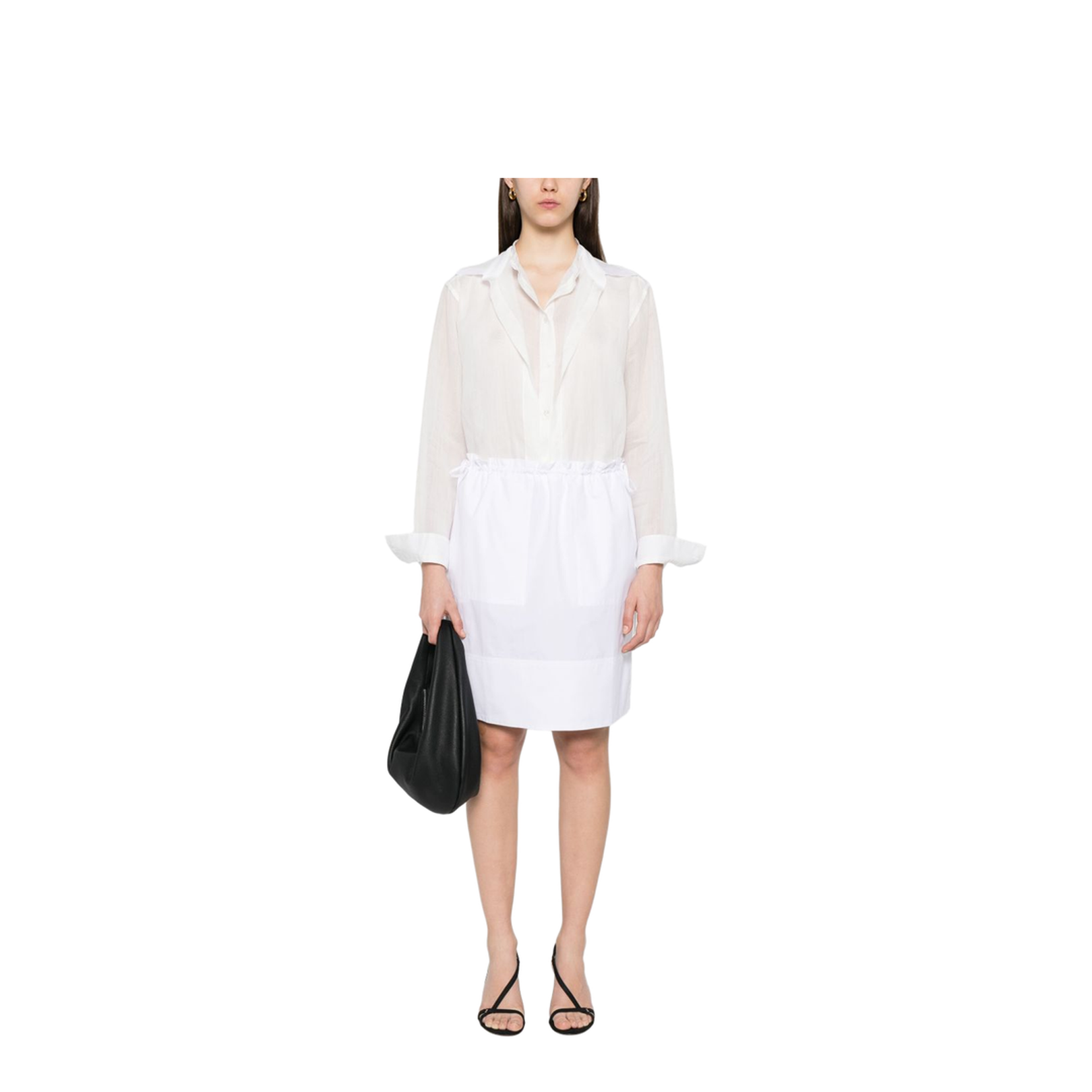 White Double Collar Shirt